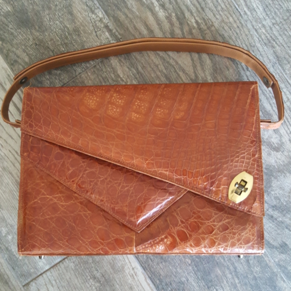 Vintage Alligator Leather Purse